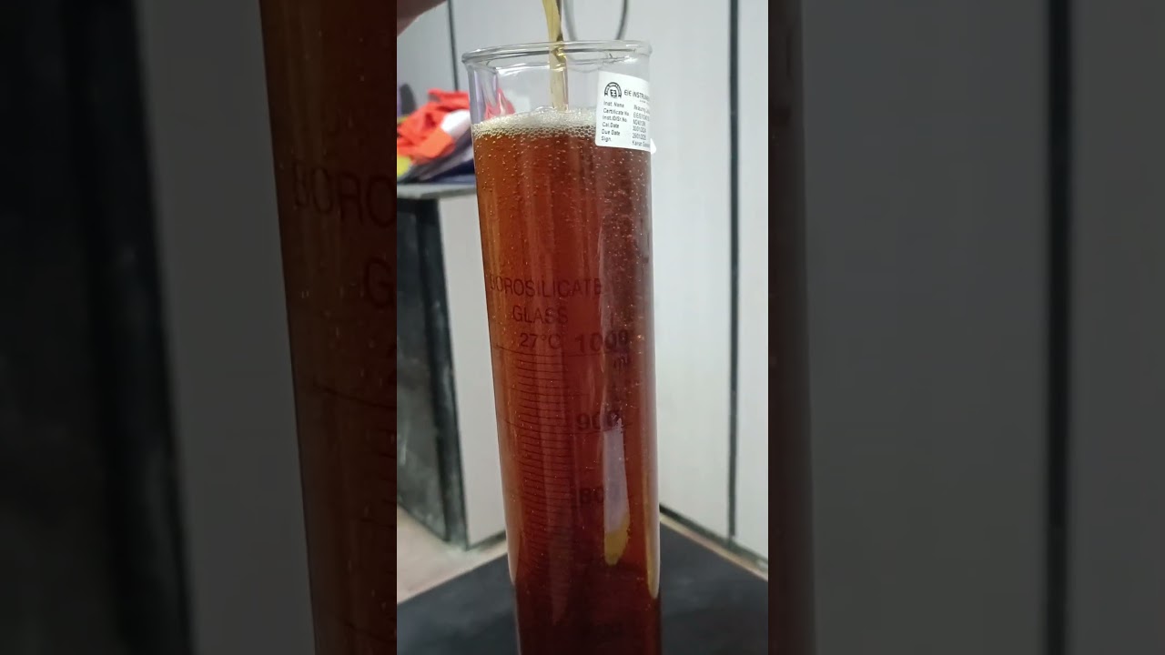 Admixture Specific gravity testing 