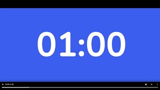 Blue 1 Minute Timer Wealth