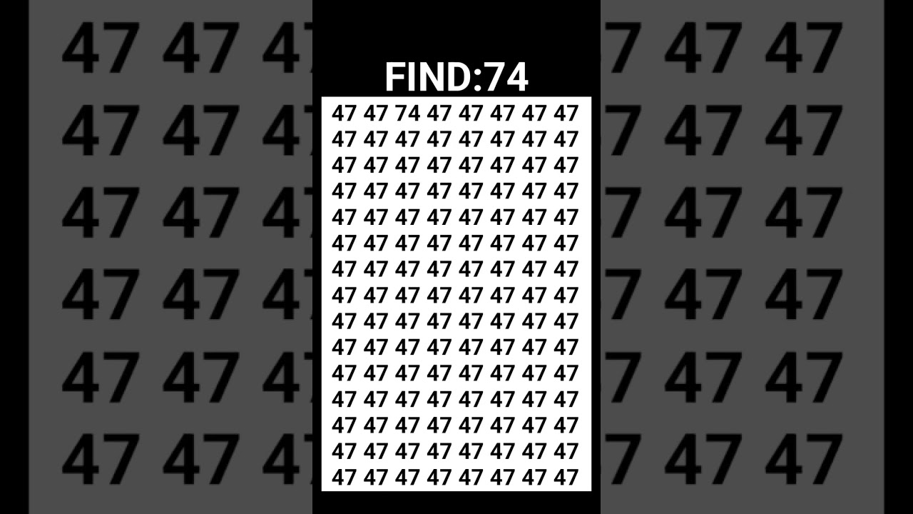 Only Sharp Eyes Can Reveal the Hidden Number 74– Can You Spot It?"