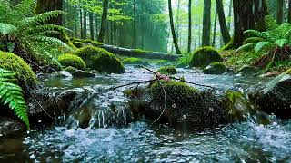 Spring Rain Rhythms: Gentle Forest Stream &amp; Wildlife [4K] 5 Hours Stress Release &amp; Deep Relaxation