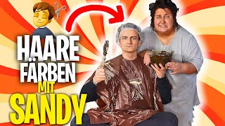 HAARE färben mit SANDRA!! 💇‍♂️☠️ *kompletter FAIL*