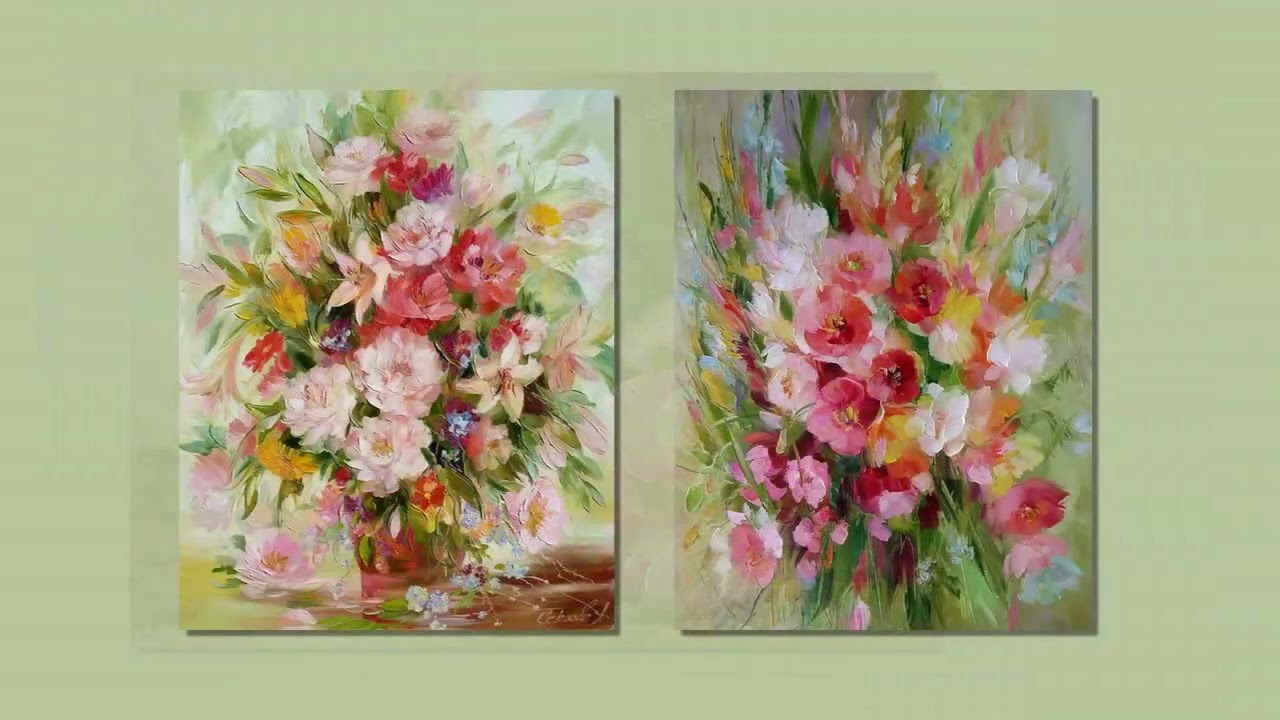Artist Alexander Sergeev and his flowers