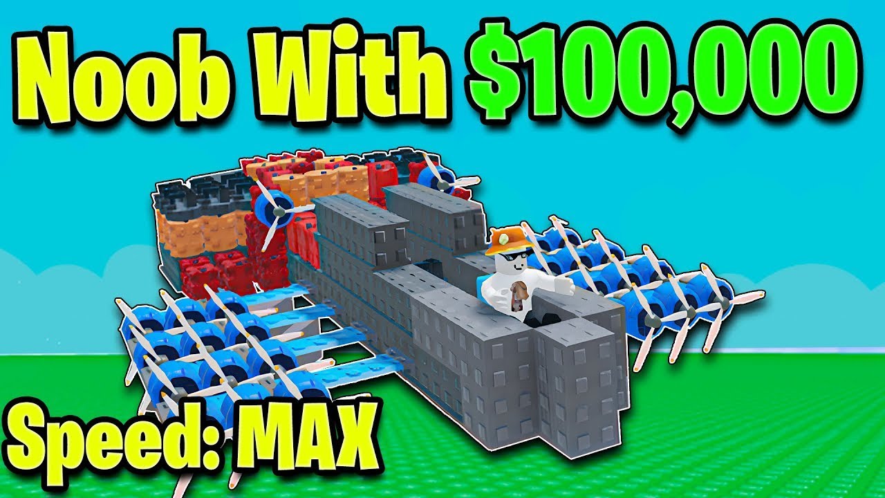 Noob With $100,000! Builds Best Plane! ( Build a Plane)