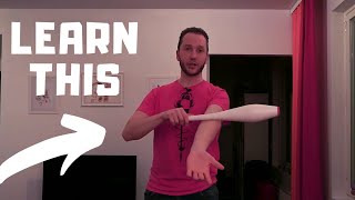 Cool elbow club move Juggling Tutorial