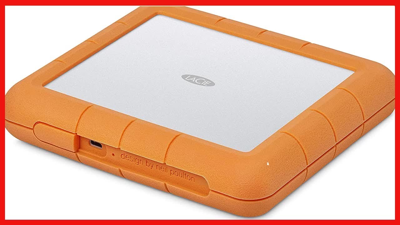 LaCie Rugged Raid Shuttle 8TB External Hard Drive Portable HDD USB