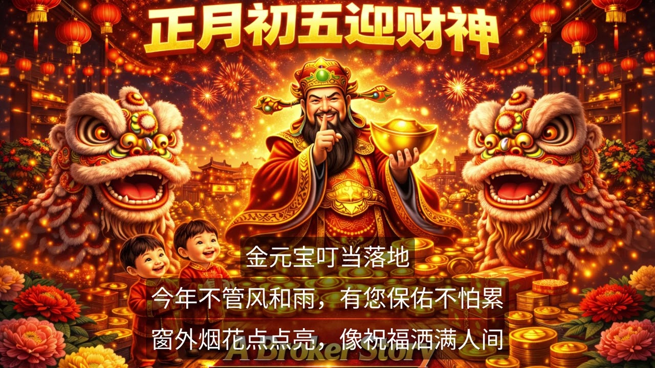 正月初五迎财神