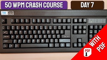 50 WPM Crash Course | DAY 7 | Free Typing Lessons | Tech Avi