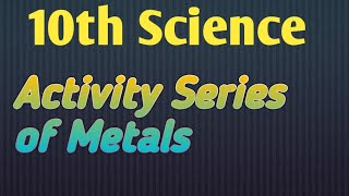 Activity series of metals (Hindi)