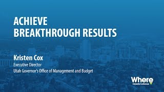 Kristen Cox: Achieve Breakthrough Results