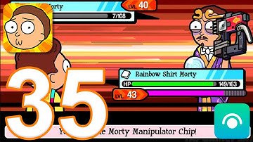 Pocket Mortys - Gameplay Walkthrough Part 35 - Badges 37 (iOS, Android)