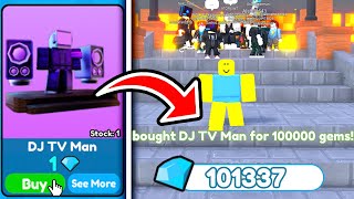 😱OMG!!🔥 I BOUGHT FOR 1💎 GEM and SOLD FOR 100k💎GEMS DJ TV MAN | Toilet Tower Defense by BURMALDANSE 44,700 views 3 weeks ago 1 hour