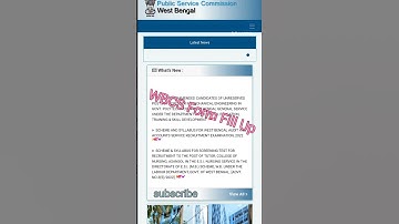 WBCS 2023 Form Fill-up #wbcs #shorts