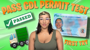 How To Pass The CDL Permit Test in ONE week (FIRST Try)!!!