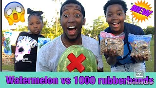 Watermelon vs **1000** Rubberbands