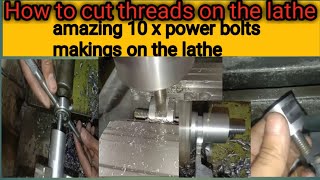 how to cut a thread on a manual lathe machine .few peoples know these ideas.learning skills .