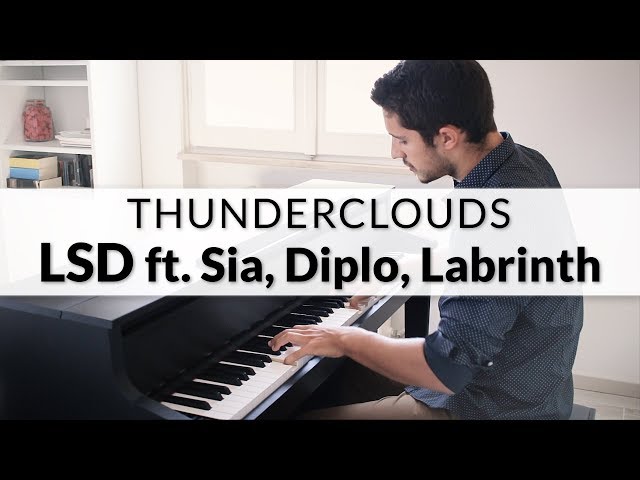 Thunderclouds - LSD feat. Sia, Diplo, Labrinth | Piano Cover + Sheet Music class=