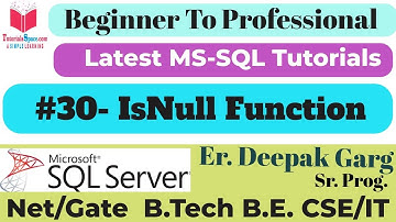 30- ISNULL Function in SQL | Handling NULL Values in SQL Queries
