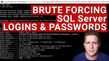 Brute Forcing SQL Server Logins and Passwords