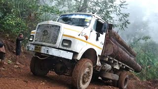 TATA 1212 TC 4x4 Timber Truck Overload Logging Wood Climbing on Muddy by TRUCK GARAGE 41,604 views 2 years ago 4 minutes, 53 seconds
