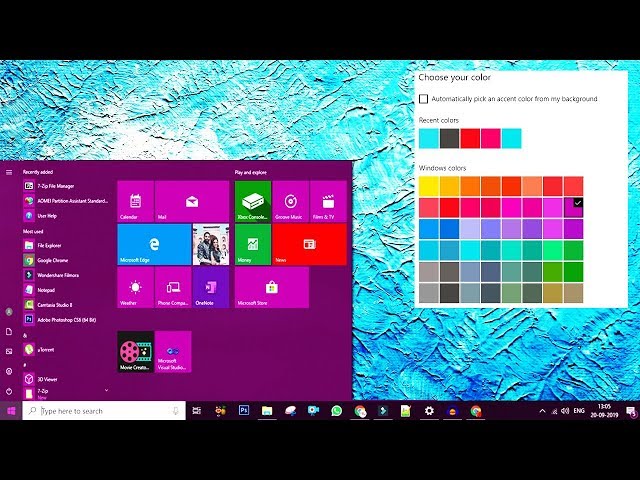 how to change windows 10 taskbar color how to change windows 10 taskbar color