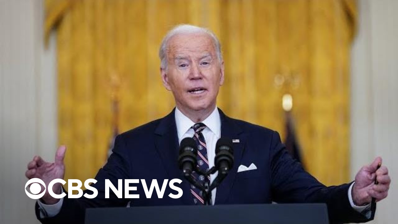 Biden announces new sanctions as Russia attacks Ukraine