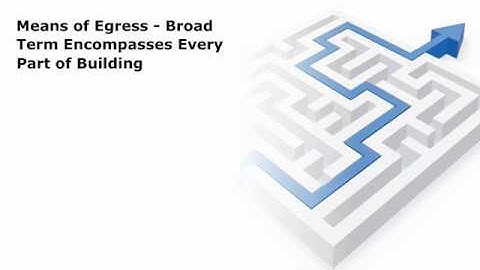 Means of Egress Components