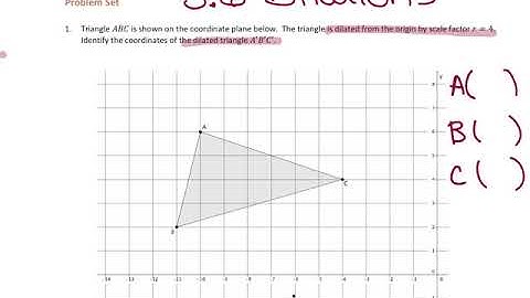 STS Math 8.3.6 Dilations on the Coordinate plan