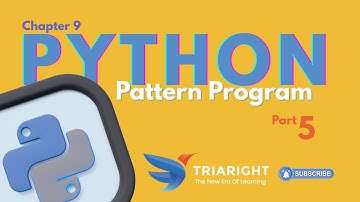Pattern Programs in Python (Part 5) | Advanced Star & Number Patterns | Python Tutorial Chapter 9