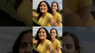 Emma Watson And Salma Hayek Gallops On A Horse 3