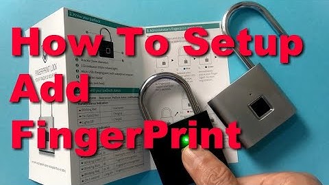 STEP BY STEP SETUP ADD, REGISTER, DELETE ALL RESET FINGERPRINT PADLOCK  ADMINISTRATOR REGISTRATION