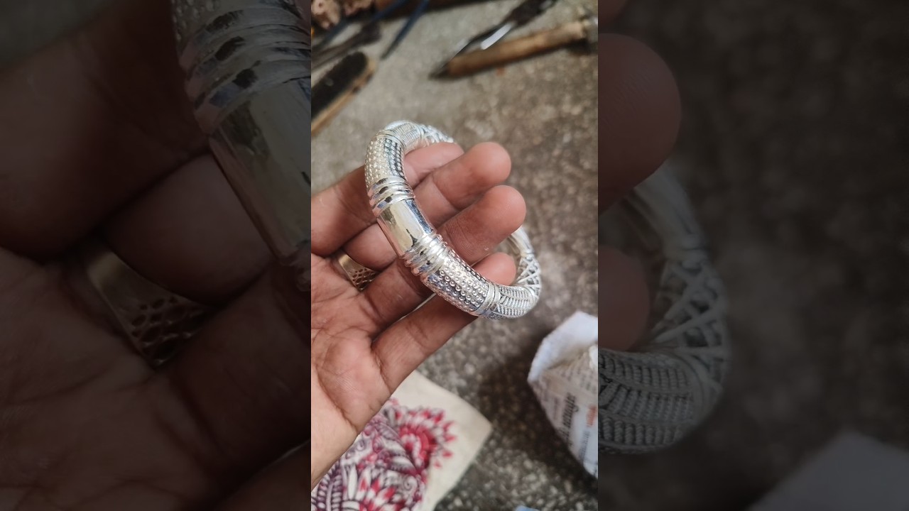 Silver mens handmade kada 999%😮|| 