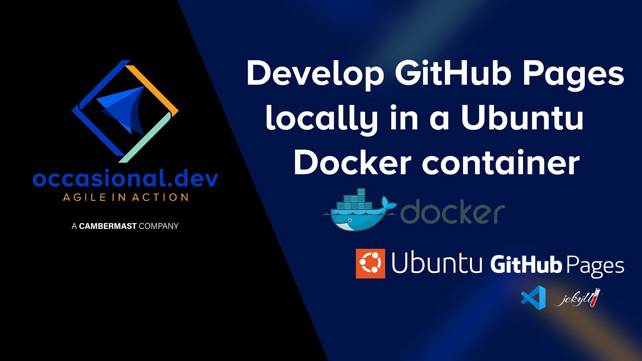  develop github pages locally in a ubuntu docker container latest