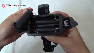 Xm-L T6 Led Light 1600 Lm 3 Modes Waterproof High Performance Headlight-Black