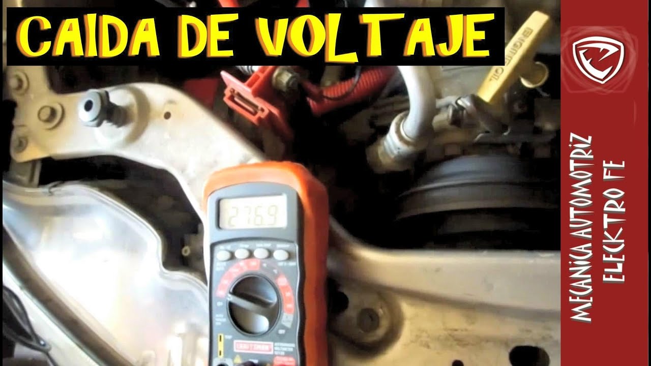 Prueba de caida de Voltaje (Electricidad del auto) - YouTube