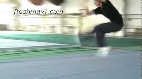 Flying Frontkick to Whirlwind Kick - Wushu Acrobatics