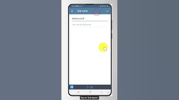 How Do I Change My #name on #telegram #app #shorts