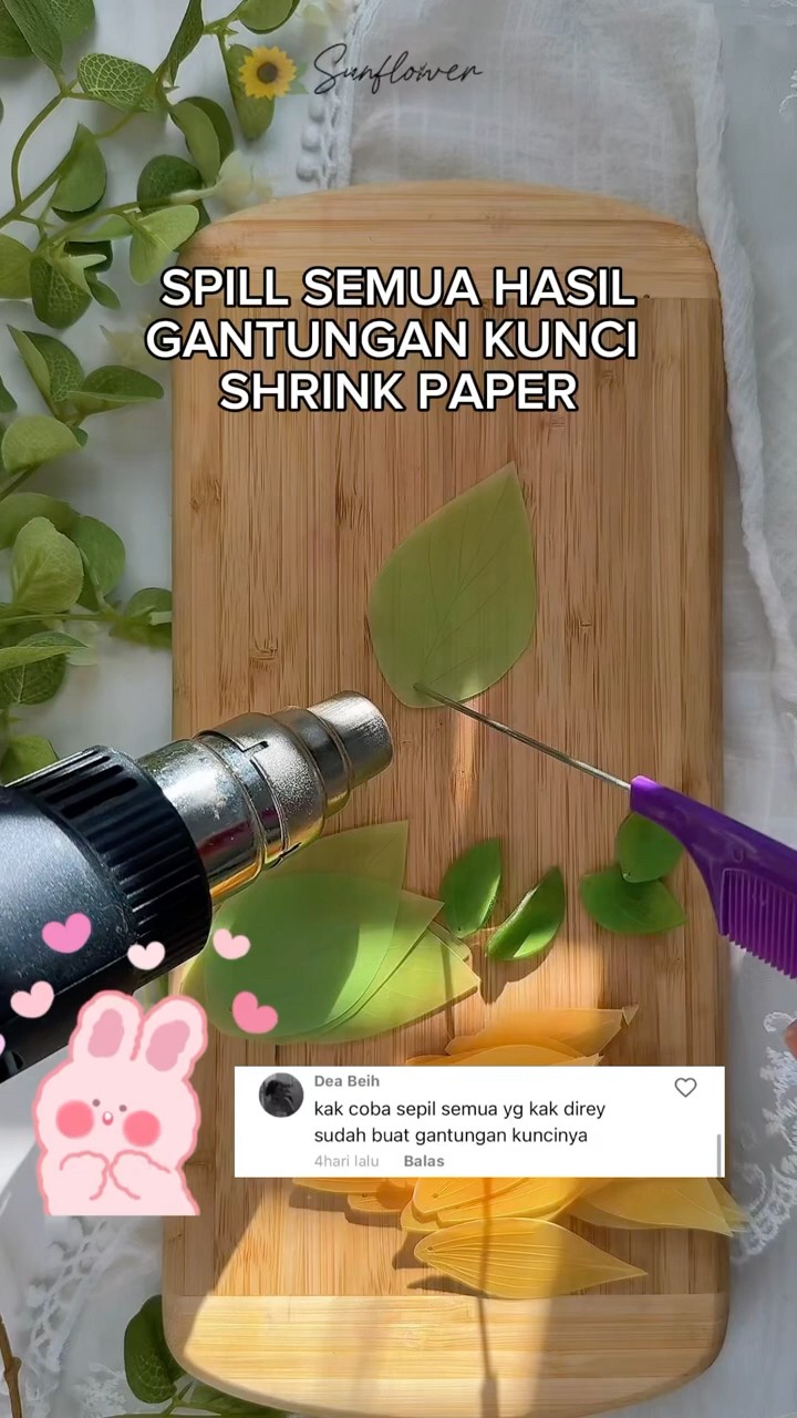 INI DIA SEMUA HASIL SHRINK PAPER KEYCHAIN AKU