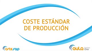 Coste estándar de producción en SAP Business One