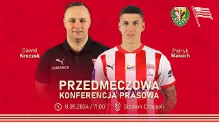 [Transmisja] Konferencja prasowa przed meczem Śląsk Wrocław - Cracovia (08.05.2024)