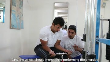 Palms Up Cable Wrist Curls, Tutorials by Rao