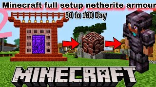 netherite chestplate in Minecraft | how to make a netherite chestplate 1.20 | #minecraft