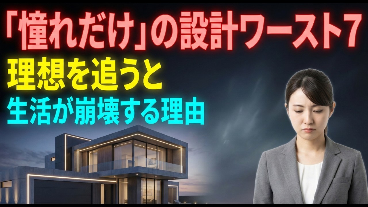 間取りで後悔したくない人必見！やってはいけない「憧れだけ」の設計ワースト7