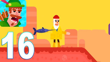 Bowmasters - Old Man Gameplay Walkthrough Part 16 (iOs, android)