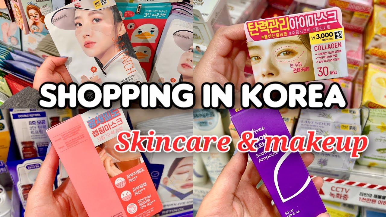 Shopping in Korea🇰🇷 vlog, New skincare & makeup 🛍️ Brightening & lifting serum, $1 makeup tools 