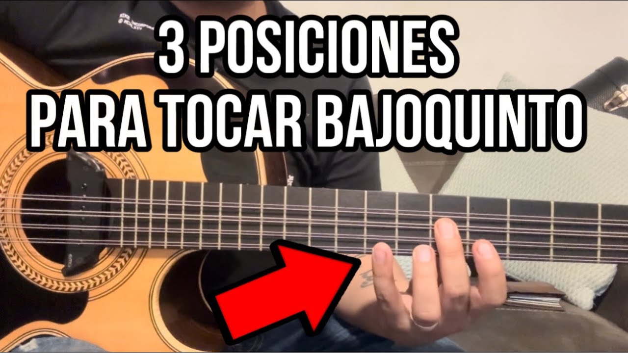 SOLO NECESITAS ESTÁS 3 POSICIONES PARA APRENDER A TOCAR BAJOQUINTO
