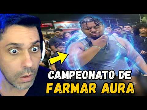FIZERAM O PRIMEIRO CAMPEONATO DE FARMAR AURA(BIZARRO DEMAIS) REACT GUGUI