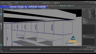 Autodesk Maya Kitchen Interior Design