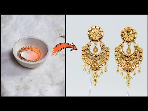 Gold Earrings Clipart