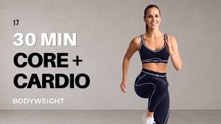 30 MIN CORE + CARDIO | No Equipment Workout | AWAKE Day 17