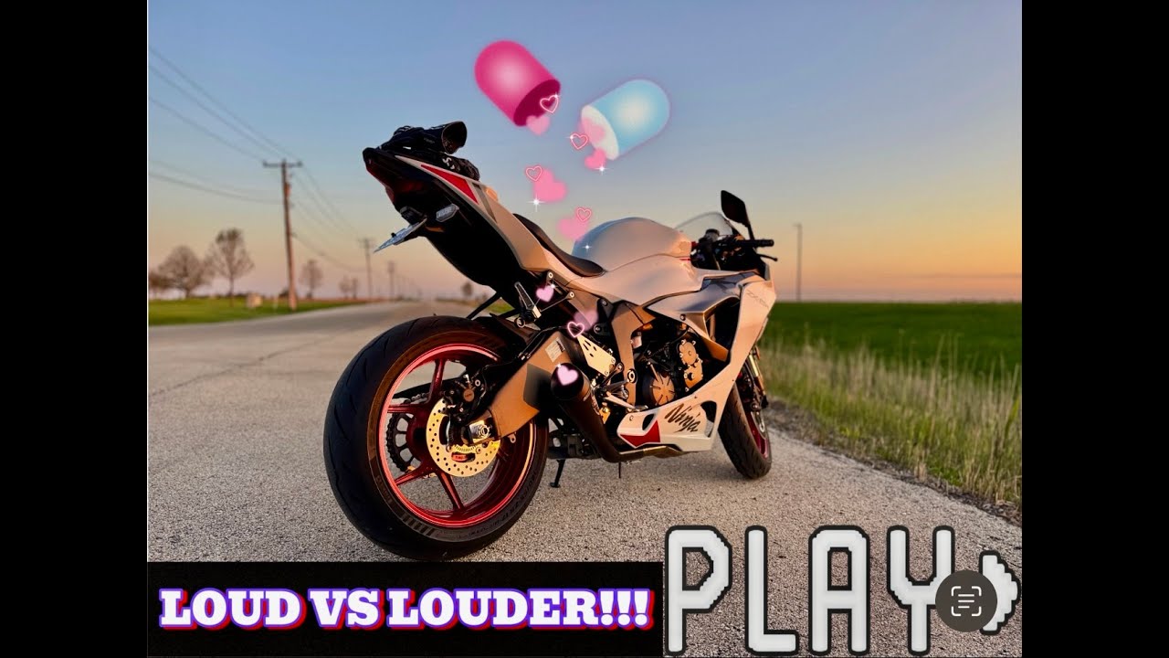 ZX6R M4 Exhaust | Baffle vs No Baffle (Q3 Stage 2 Sound Test)